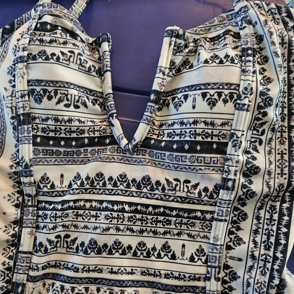 NWT Somedays Lovin Women's Blue and White One Piece Swimsuit Size XS - Picture 8 of 9